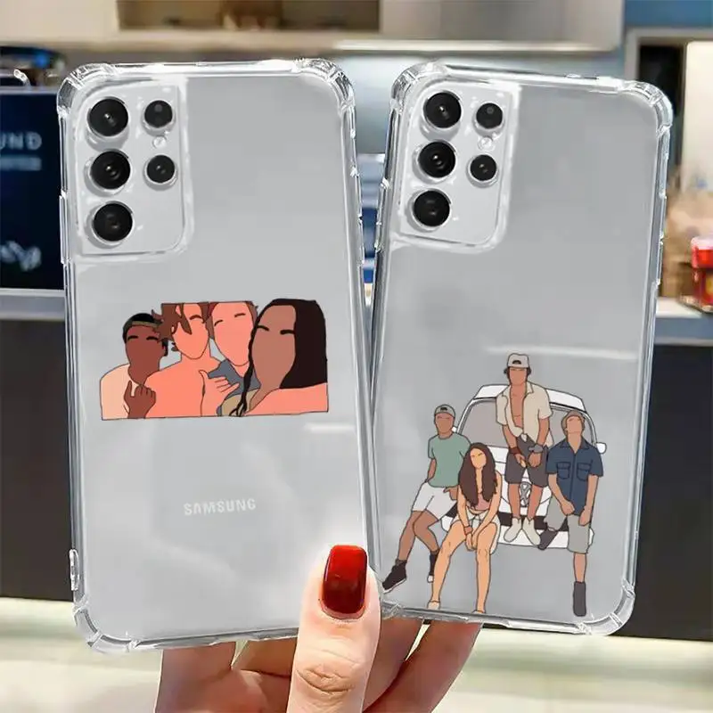 

Outer Banks-Livin' The Pogue Life Phone Case Transparent for Samsung A 10 21S 31 50 51 52 12 71 S note 10 20 21 fe plus ultra