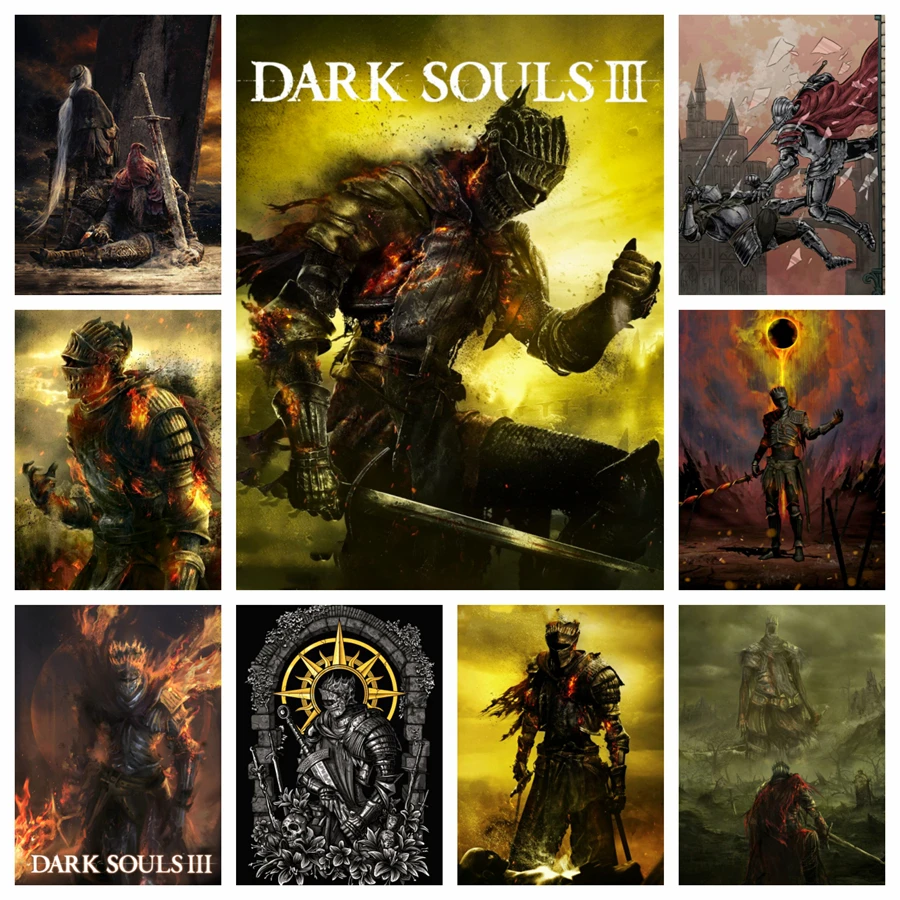 Dark Souls The Abyss Walker Полный Круглый Набор Для Алмазной Живописи Вышивка Крестиком