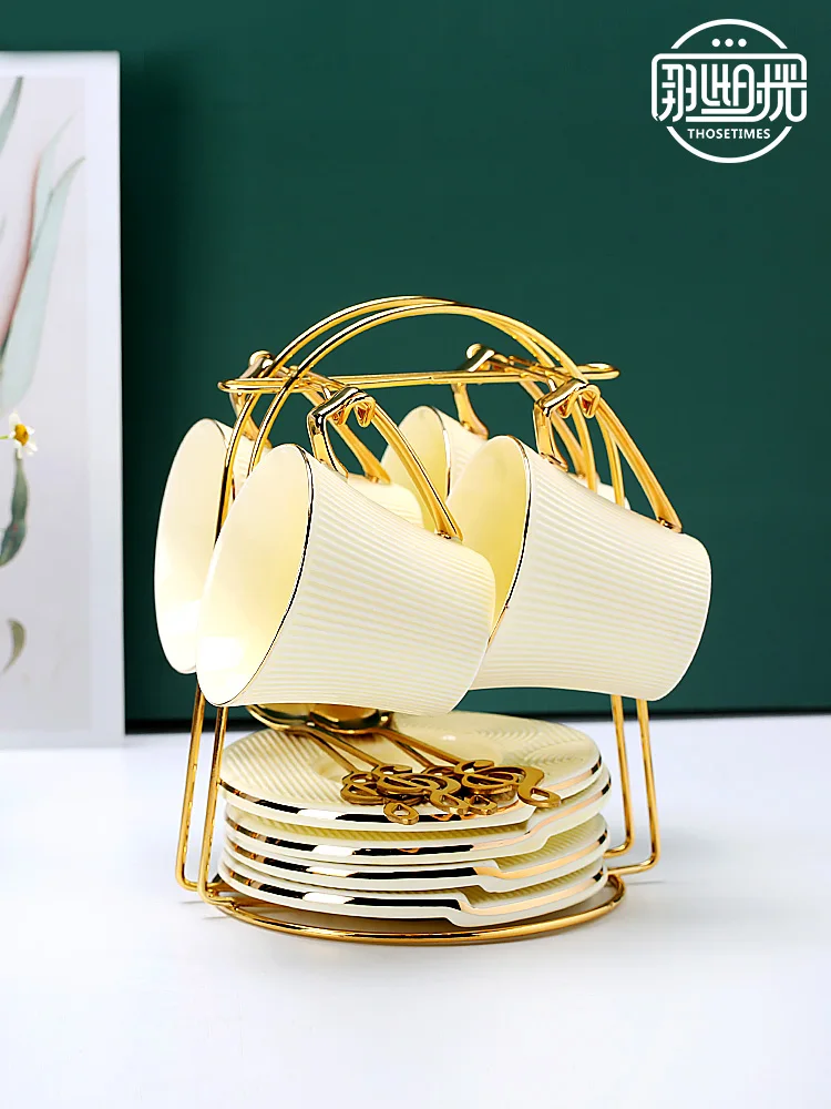 

Gold Rim Tea Cup Set Porcelain European Creative Ceramic Cup Coffee Mug Luxury Elegant Tazas Cafe Kitchen Accessories 50