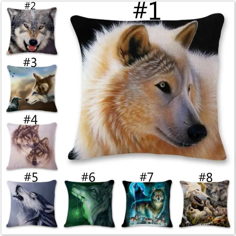 

Home Decor Pillowcases Car Animal Wolf Sofa Cushion Bedroom Pillow Cover