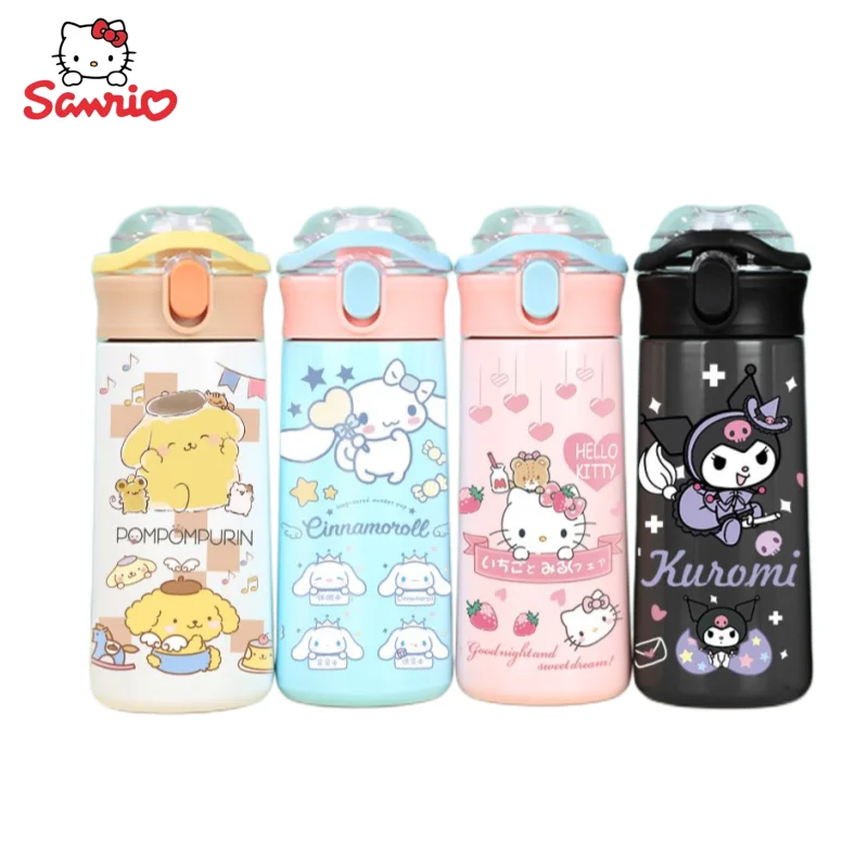 

Hello Kitty Kuromi Cinnamoroll My Melody аниме периферийная кавайная мультяшная Милая изоляционная чашка креативная герметичная чашка для воды в подарок