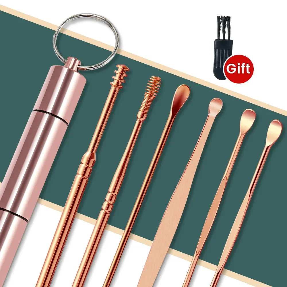 

Ear Pick Earwax Removal Kit Ear Cleansing Tool Set Ear Curette Ear Wax Remover Tool with a Storage Box Ear Care Earpick