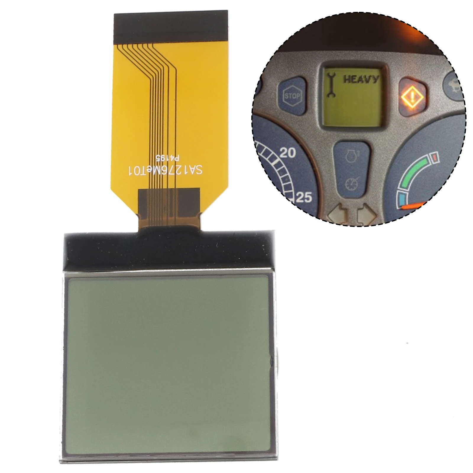 

Dashboard Replacement Screen Car Accessories Central Display Central Display 1pc 2004-2008 Black/Yellow/Gray LCD