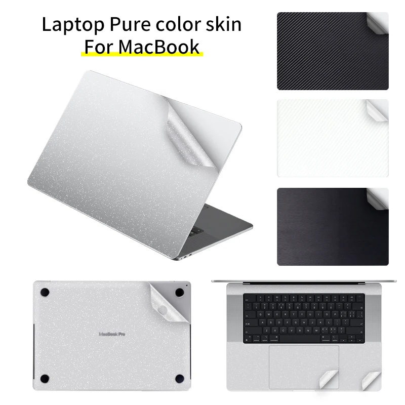 

laptop Skin sticker for 2022 Macbook air13.6 m2 A2681 Solid color Protective Notebook Cover Vinyl Skins pro13.3 M1 A2338