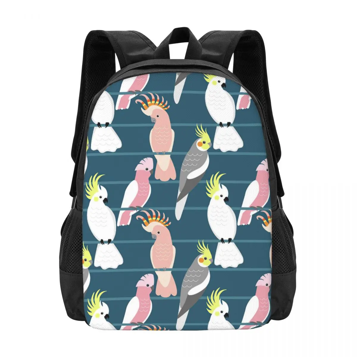 Seamless Pattern With Cute Cartoon Parrots Backpack for Girls Boys Travel RucksackBackpacks for Teenage school bag