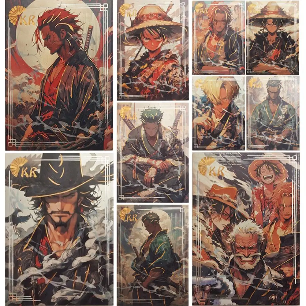Коллекционная открытка из аниме ONE PIECE KR series обезьянка D. Luffy Sanji Shanks Roronoa Zoro