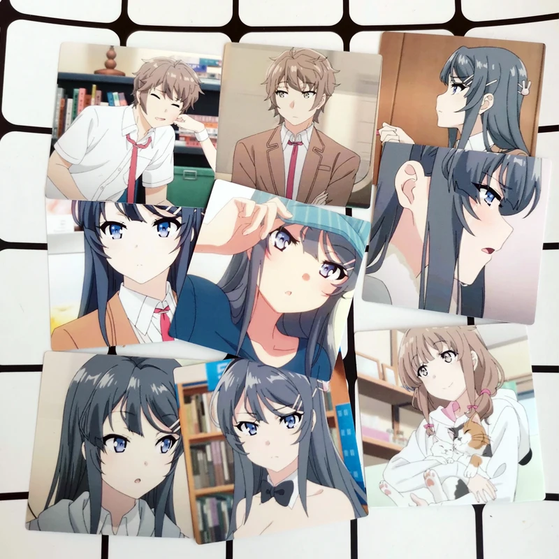 

Anime Azusagawa Sakuta Sakurajima Mai Sticker Waterproof Luggage Phone DIY Scrapbook Stickers 2691 Decal Decor Cosplay