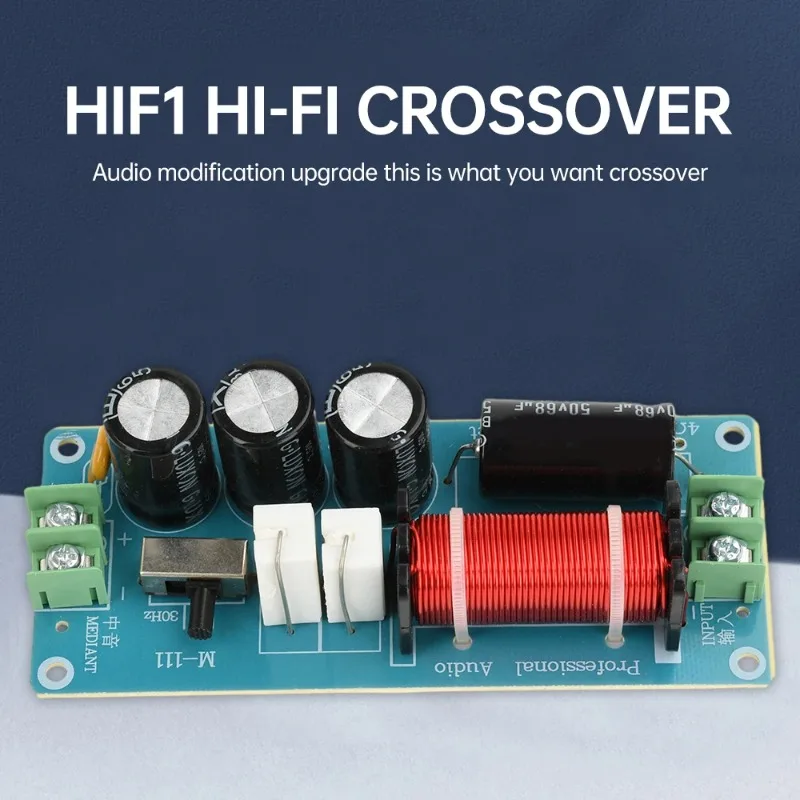 Аудиокроссовер HiFi 150 Вт, чистый электронный кроссовер для средних частот, 800-2000 Гц750-2000 Гц, с регулируемой частотой, для модификации акустических систем (art.: 3920dc7e209cb) - 3920dc7e209cb