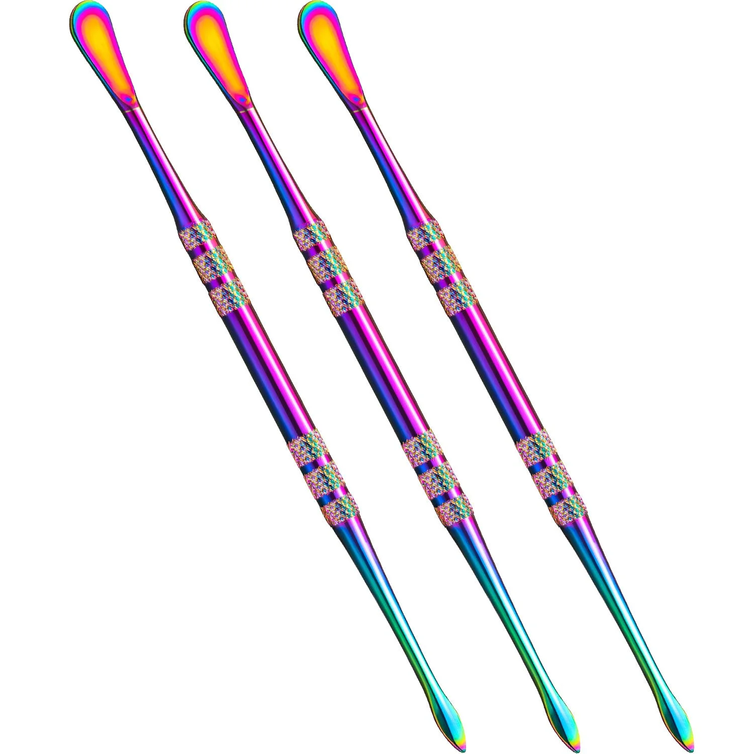 

3 Pieces Carving Tool Rainbow Stainless Steel