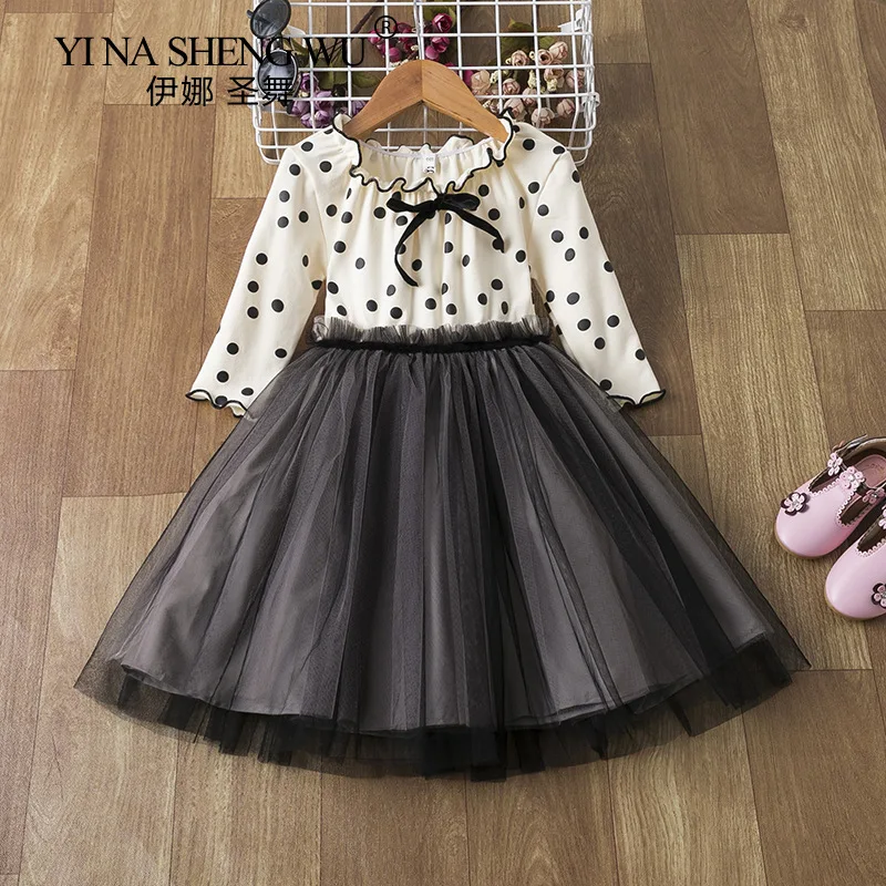 Фатиновая юбка в горошек для маленьких девочек |