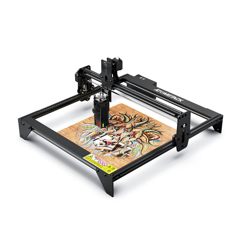 

ATOMSTACK A5 Pro 40W Laser Engraver Cutter Compressed Spot Metal Engraving 12mm Wood Cutting 100W CO₂ Laser Effect DIY Logo Mark