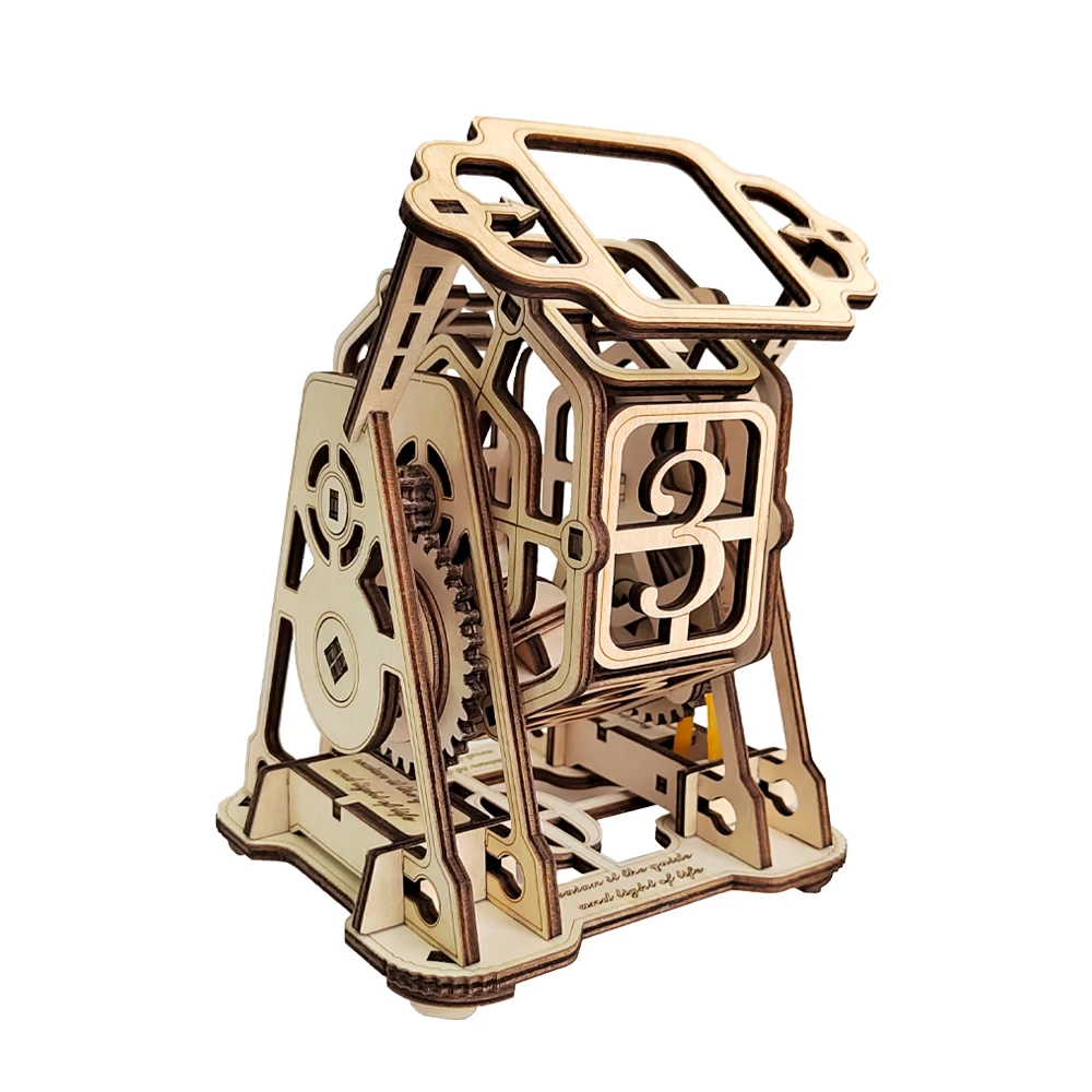 

Funnier 2022 Hot Selling 3d Wooden Puzzles Kit DIY Lucky Wheel Game Toys for Adults and Kids