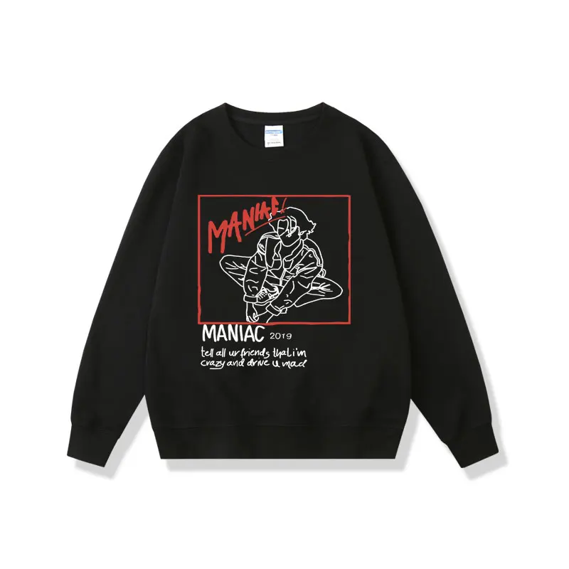 

Singer Conan Gray Maniac 2019 Tell All Ur Friends Thati'm Crazy and Drive U Mad Superache Print Fashion Oversized Sweatshirt