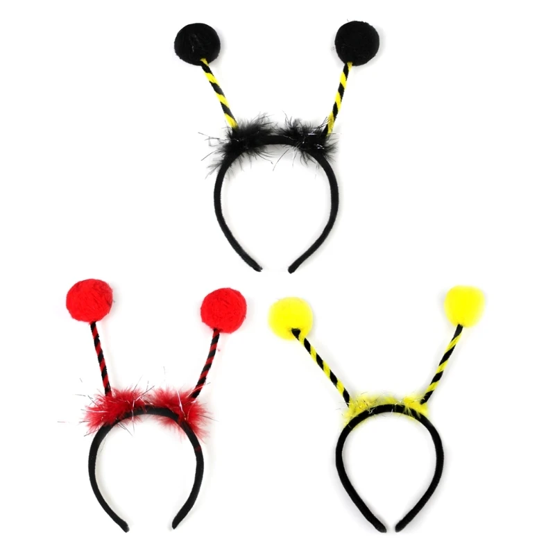 

Cute Bee Antenna Live Broadcast Hair Hoop Woman Headband Makeup Hair Decors