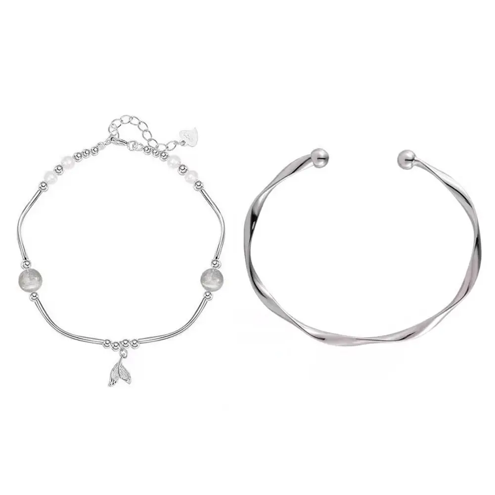 Складной и в ношении JueziCold безразмерный стиль новый нишевый браслет витой