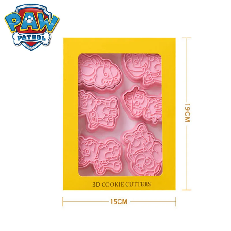 

6pcs Cookie Mold Paw Patrol Cookie Cutter Six Dog Cartoon Plastic Cookie Cutter Baking Tools Plastic Plastic Cookie Mold Set