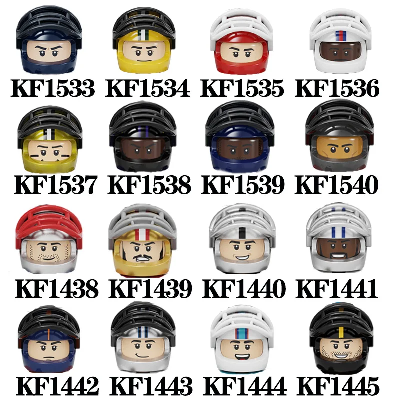 

KF6139 KF6128 новые футбольные игроки НФЛ Seris строительные блоки голова кирпичи фигурки образовательные игрушки для детей Подарки