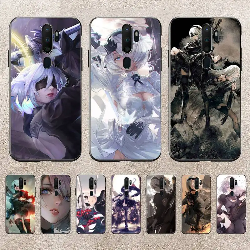 

NieR Automata 2B Phone Case For Redmi 9A 8A 6A Note 9 8 10 11S 8T Pro K20 K30 K40 Pro PocoF3 Note11 5G Case