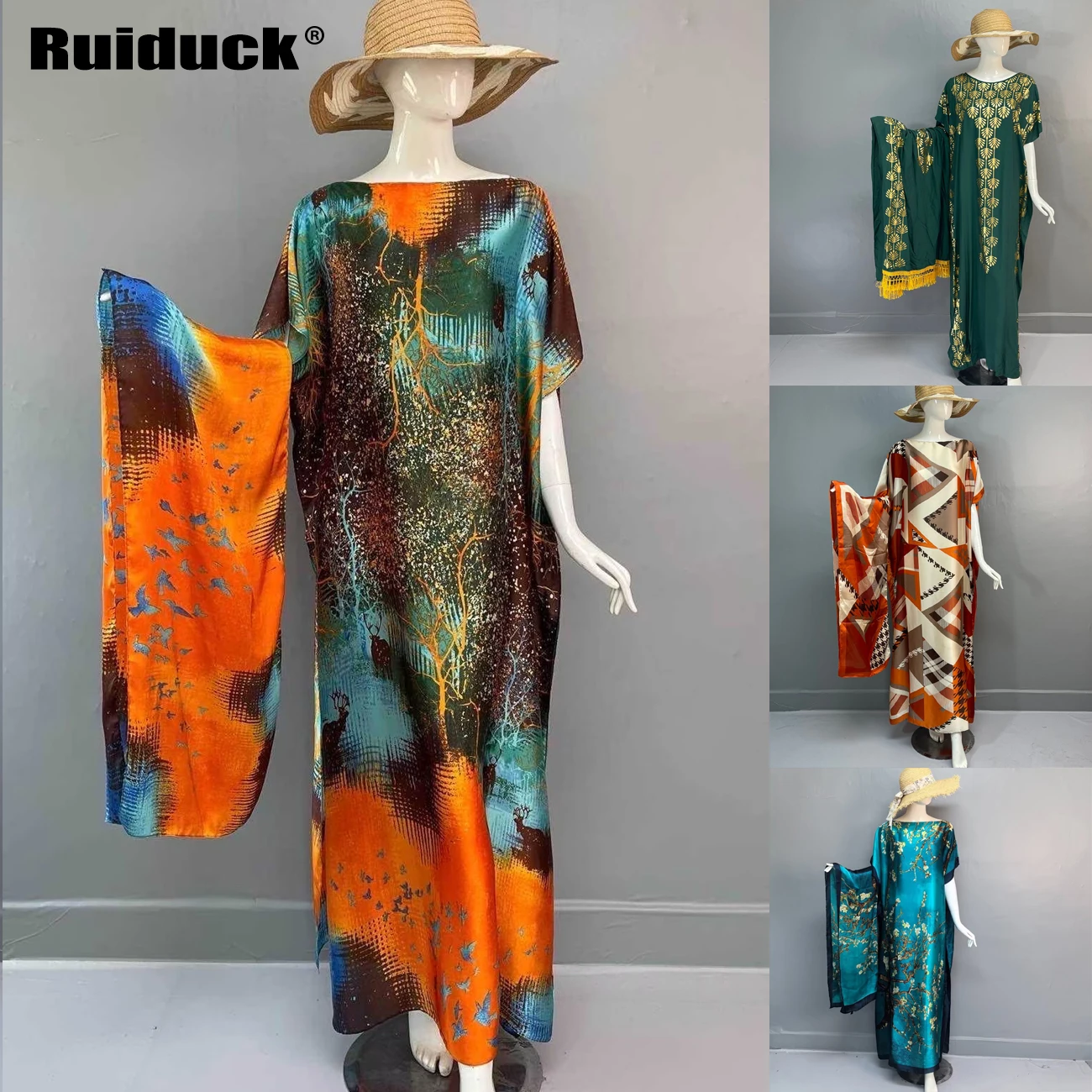 Ruiduck Элегантная Длинная Женская Куртка С Ромбовидными Украшениями 2024 Джинсовое