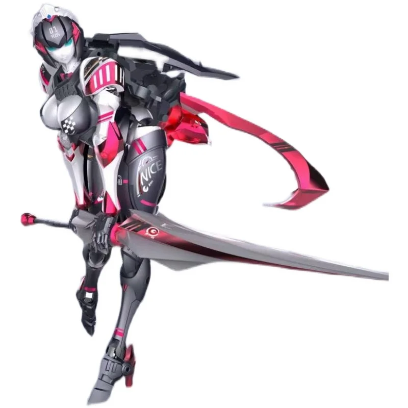 

Фигурка аниме оригинальная 18 см EX-01 PLUS Mooka Mobile Suit Girl, фигурка, игрушки для детей, подарок, Коллекционная модель, украшения, куклы