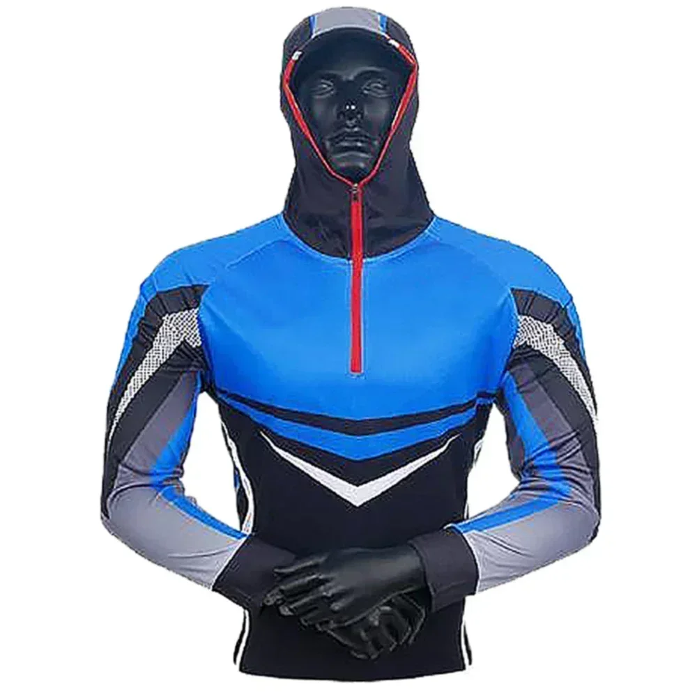 Одежда для рыбалки с капюшоном летняя защита от солнца трикотажные изделия