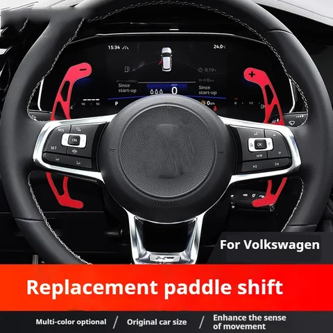 Для VW Golf 7 Scirocco Sagitar Lamando Bora POLO GTI 2 шт. автомобильное рулевое колесо, удлинение переключения передач, переключатели из алюминиевого сплава