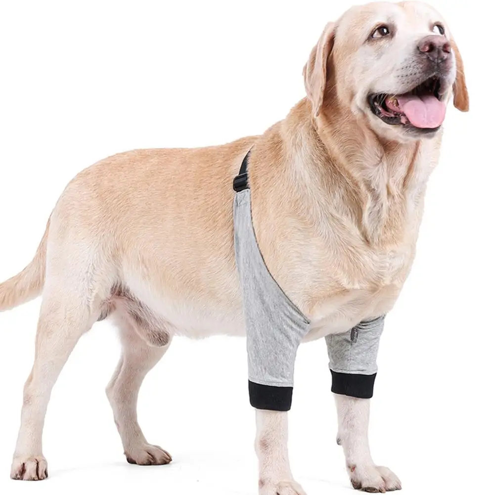Haustier Hund Ellenbogen Klammer Protector Front Bein Knie Pad Weiche Atmungsaktive Schmerzen Relief Schulter Unterstützung Ellenbogen Ärmel Pad für Canine ellenbogen