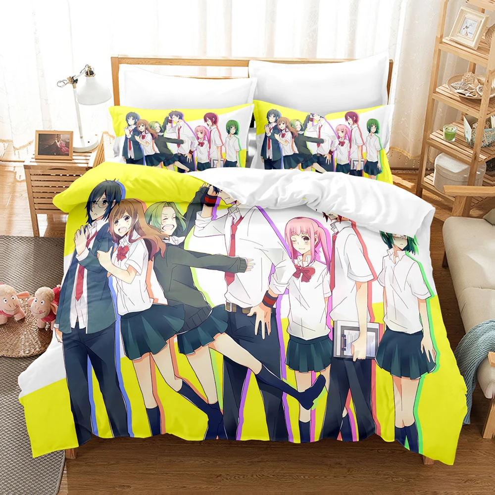 Фото Комплект постельного белья 3D Hori and Miyamura, комплект с пододеяльником и наволочкой, двуспальный комплект постельного белья для двуспальной кровати №3