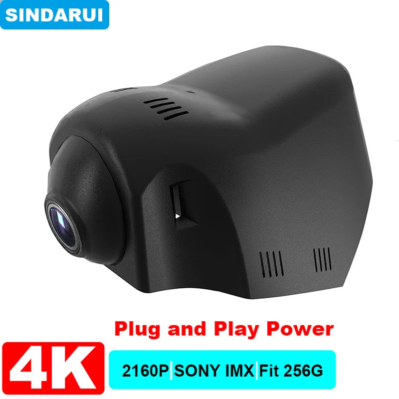 

4K 2160P Plug and Play Car DVR Wifi Dashcam Video Recorder Dual Lens For Chery Jaguar Land Rover Discovery 2015-2019/XE/XEL/XJL