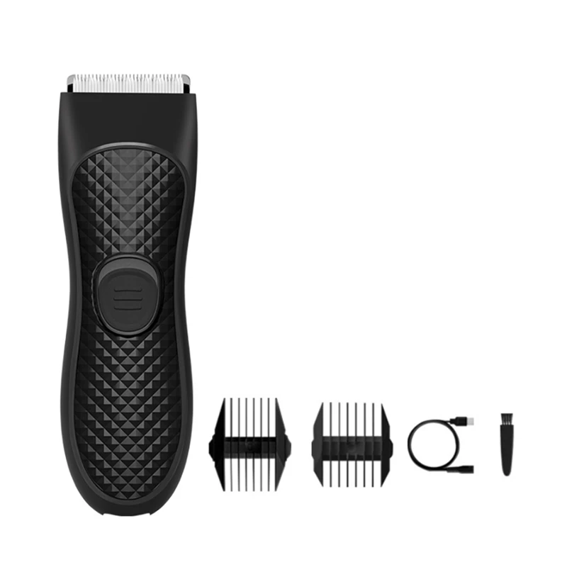 

1Set Men's Electric Trimmer Groin Hair Trimmer Black Epilator Rechargeable Shaver