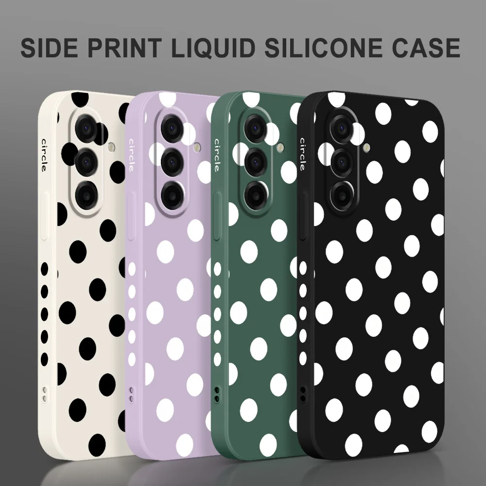 Фото Round Dot Phone Case For Samsung Galaxy A57 A37 A27 A17 A56 A36 A26 A16 A06 A55 A35 A25 A15 A05 A54 A34 A24 A14 Cover №3