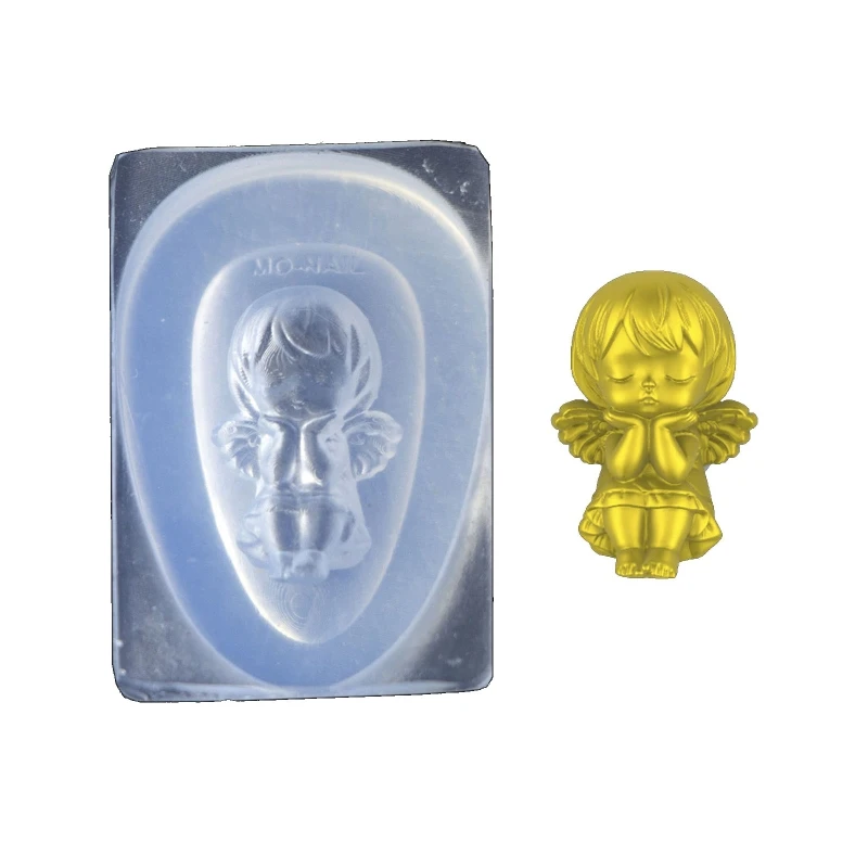 

Q81D 3D форма в виде ангела в стиле барокко, Купидон, дизайн ногтей, силиконовая комбинация, искусство для ногтей, инструмент для изготовления, ...