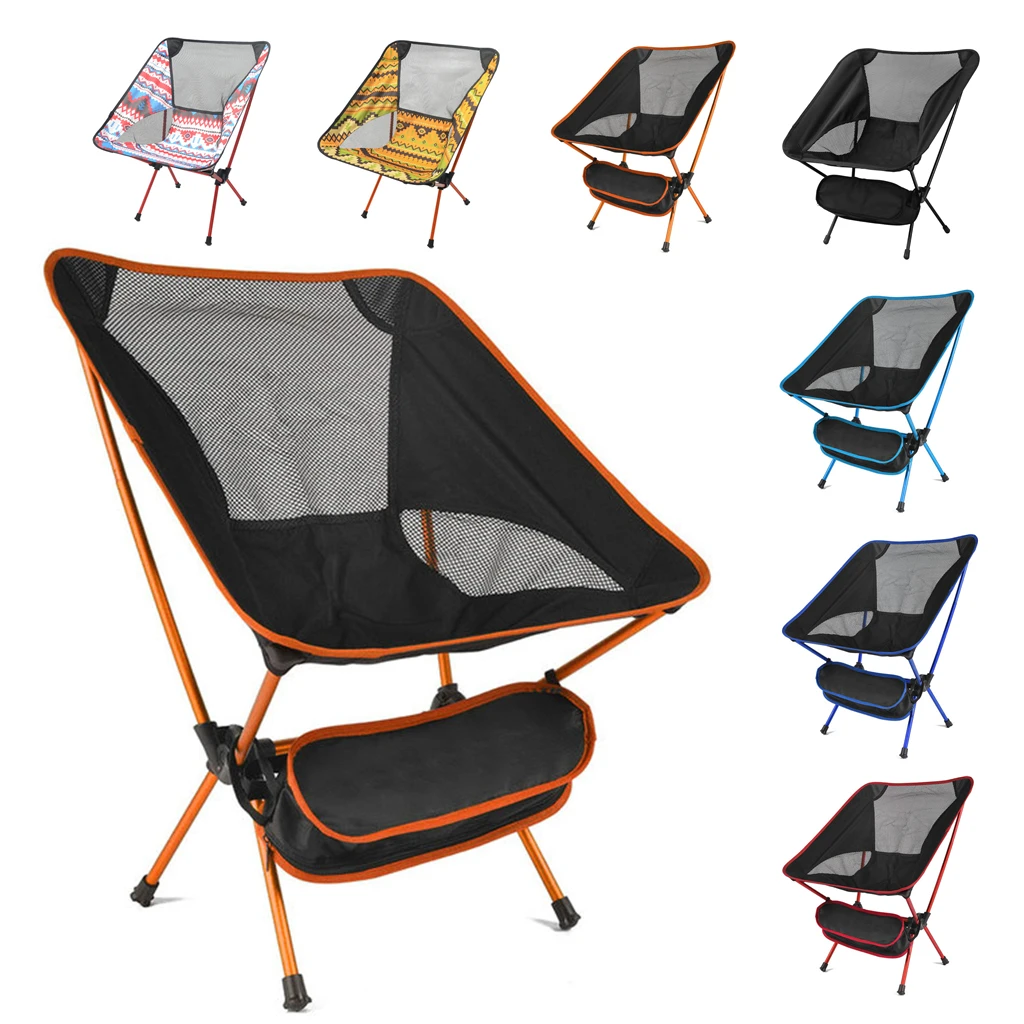 Enlarge Ultralight Folding Chair High Load Outdoor Hiking Camping Chairs Superhard Portable For Travel Beach Picnic Seat Fishing Tools