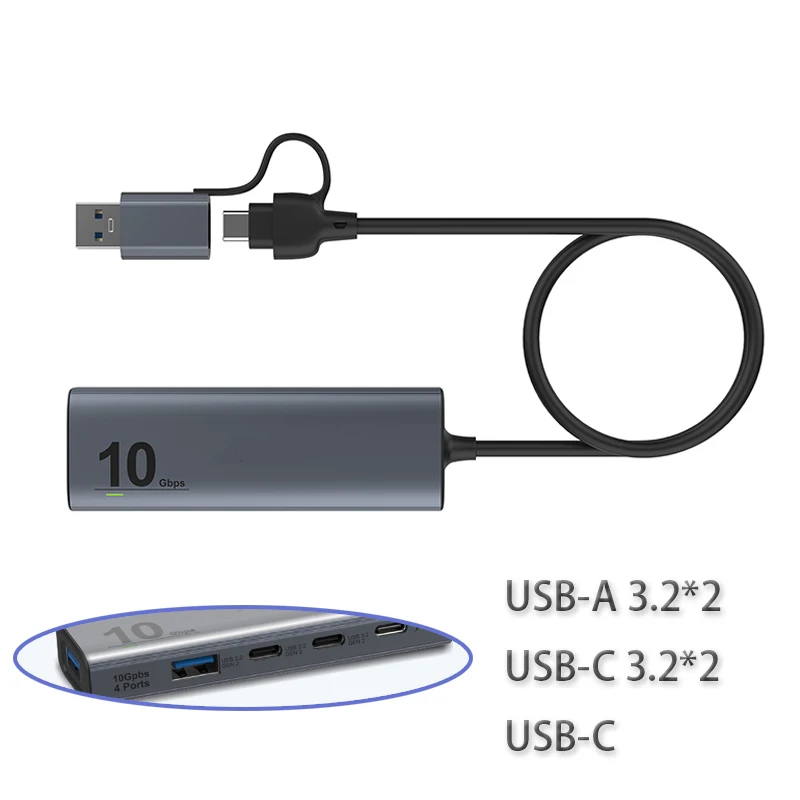 

Splitter Adapter dock station USB3.2+USB-C Game Hub Splitter Adapter Laptop Docking Station Multi-function usb hub USB converter