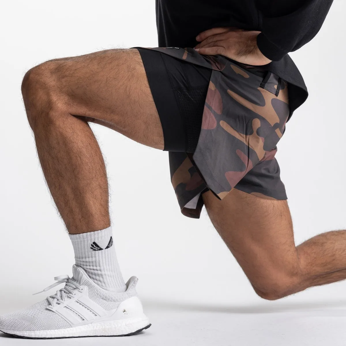 

2022 New Multifunctional Sports Shorts Men's Three Leggings Double Layer Running Training High Elastic Basketball Quick Drying G