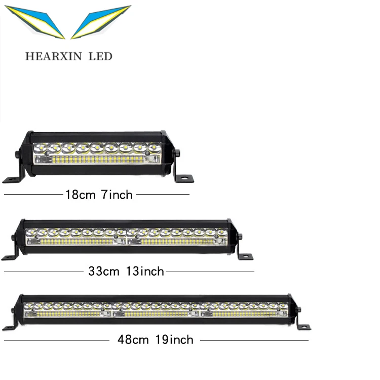 

19inch Slim Spot Flood LED Bar Off Road 12V 24V LED Light Bar/Work Light For Car 4x4 Truck ATV SUV Boat lada Barra LED Lightbar