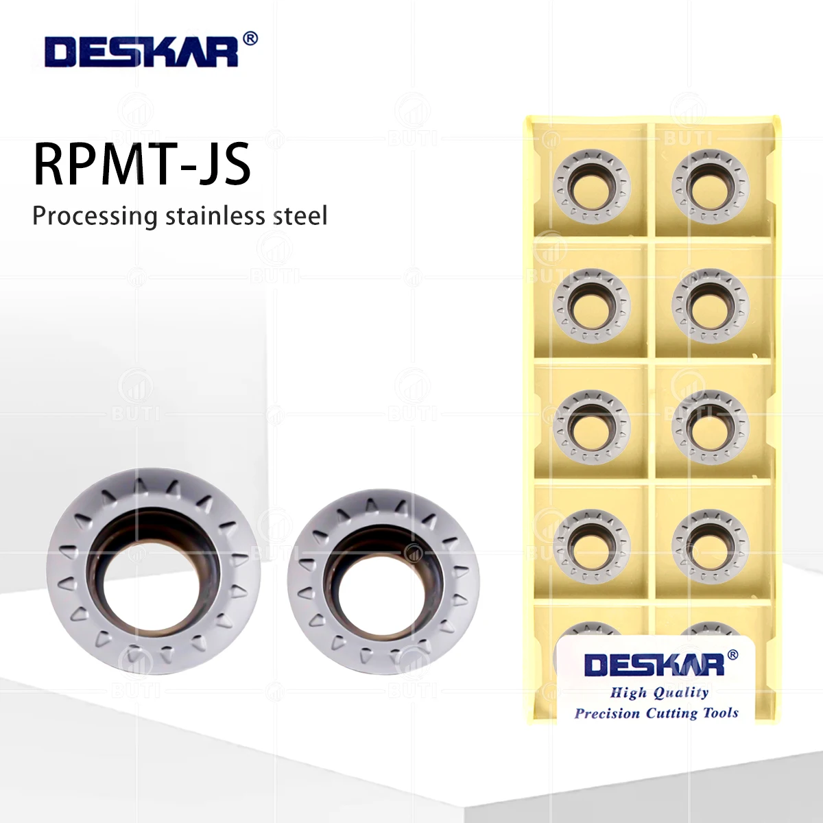 

DESKAR 100% оригинал RPMT08T2 RPMT10T3 RPMT1204MOE-JS LF6018 Токарный станок с ЧПУ, фрезерный инструмент, обработки лезвий из твердого сплава