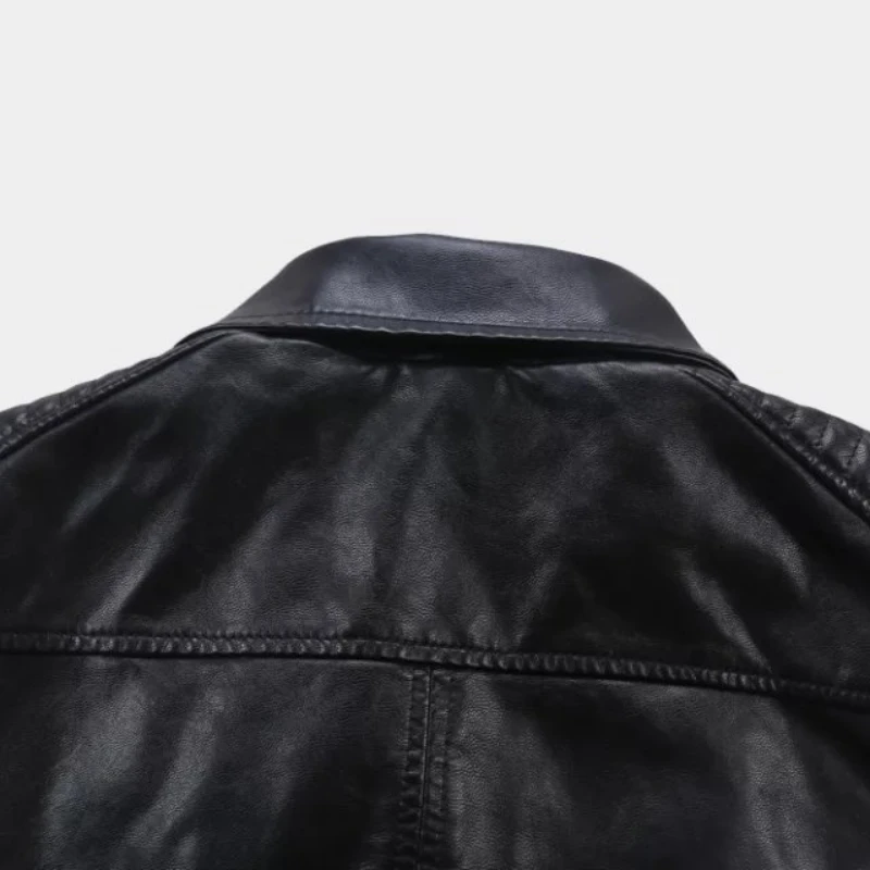 New Women Winter Faux Leather Jacket Warm Large Fur Collar Lady Motorcycle Pu Faux Soft Leather Black Coat 2022