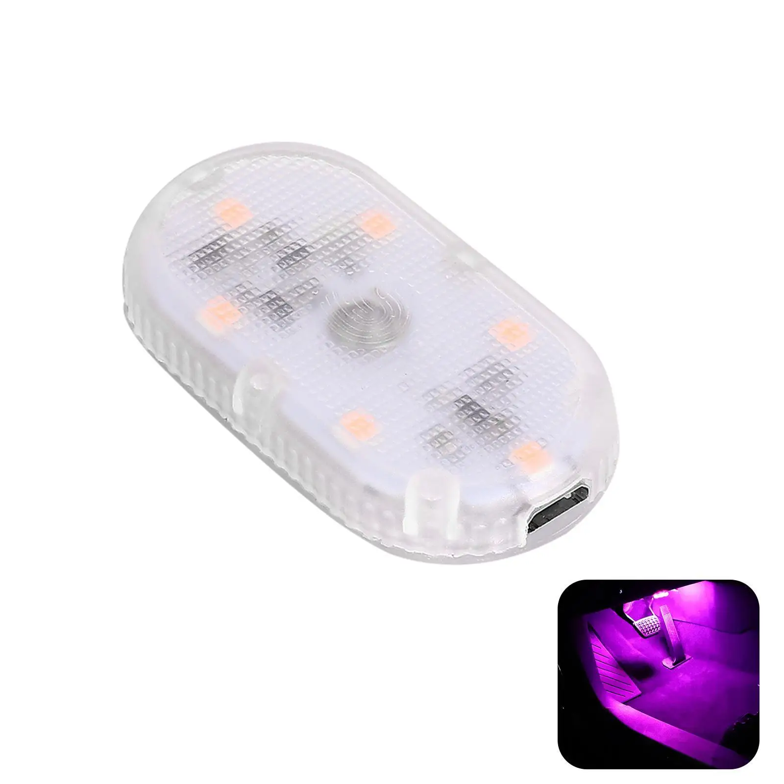 

Светодиодный светильник для салона автомобиля, лампа для чтения с датчиком открытия пальца, магнитная притягательная лампа с USB-зарядкой, 6 ...