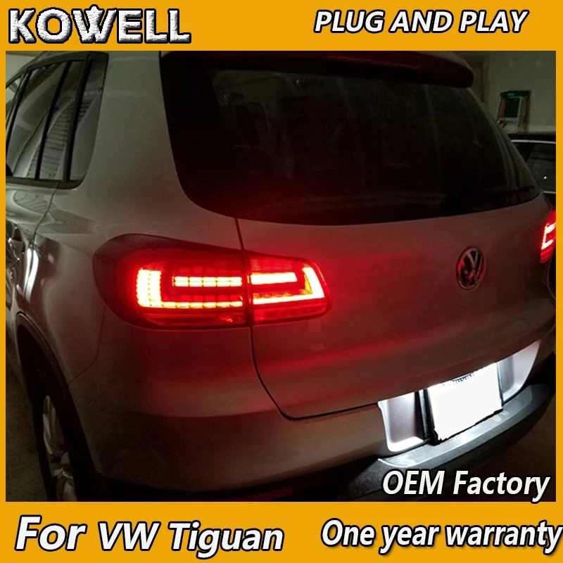 

Автомобильный Стайлинг для VW Tiguan задсветильник 2013-2016 Tiguan задний фонарь Tiguan задний свет s светодиодный задний фонарь DRL + тормоз + парковка + сигнал