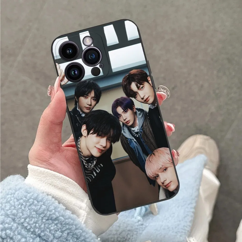 Чехол для телефона Kpop iPhone 16 15 14 13 12 11 Plus Pro Max XS XR SE Mini 8 7 Soft T-Txts Boy B-Band силиконовый