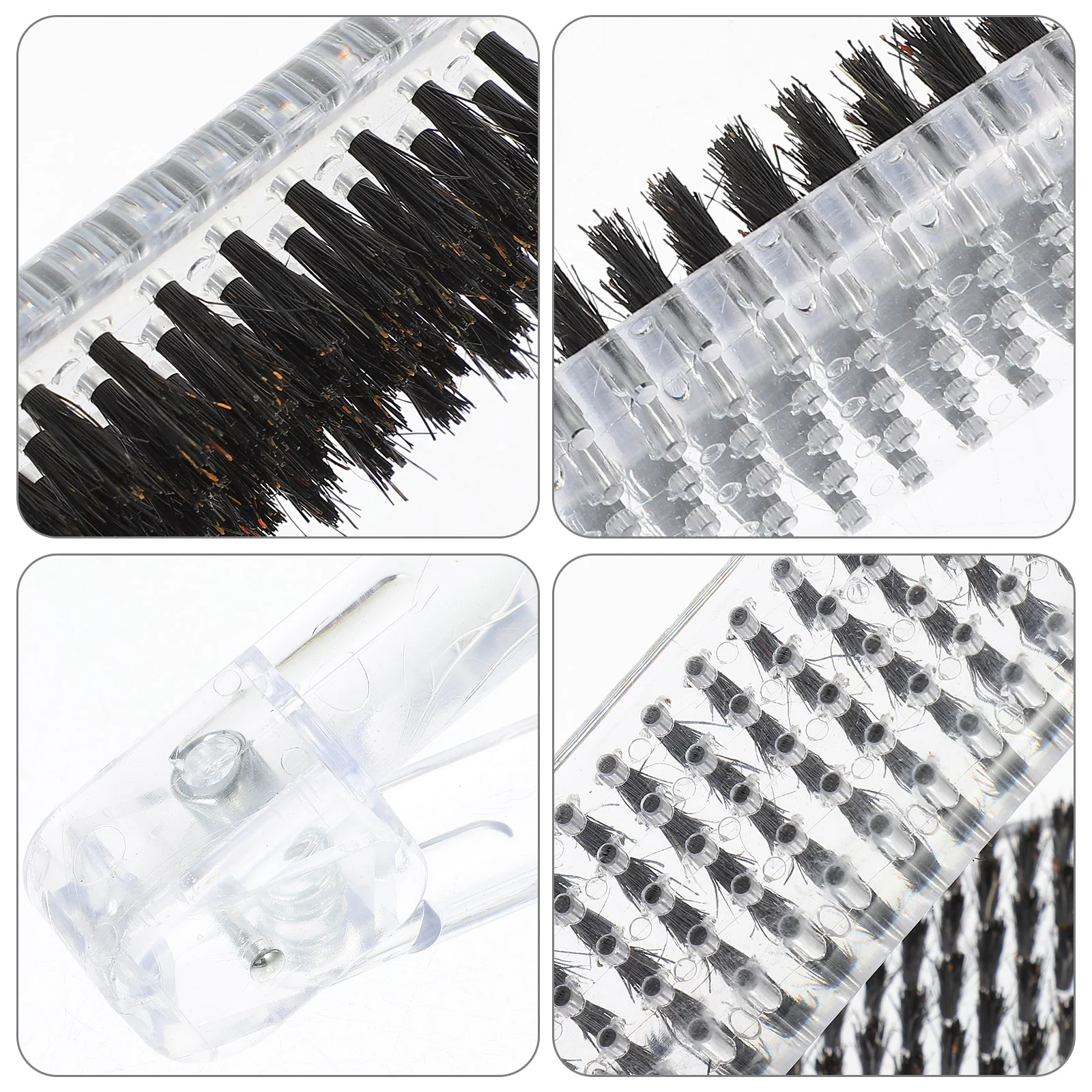 Прозрачная расческа с шинами V-образной формы для выпрямления волос ионный зажим