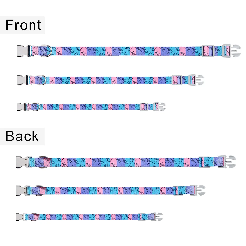 Нейлоновый собачий ошейник с гравировкой и именем на заказ регулируемая