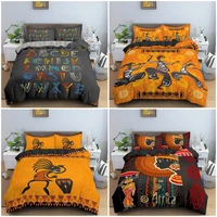 ethnic dance duvet cover set beautiful black woman bedding set comforter cover with pillowcase 23 pcs king queen size bed set