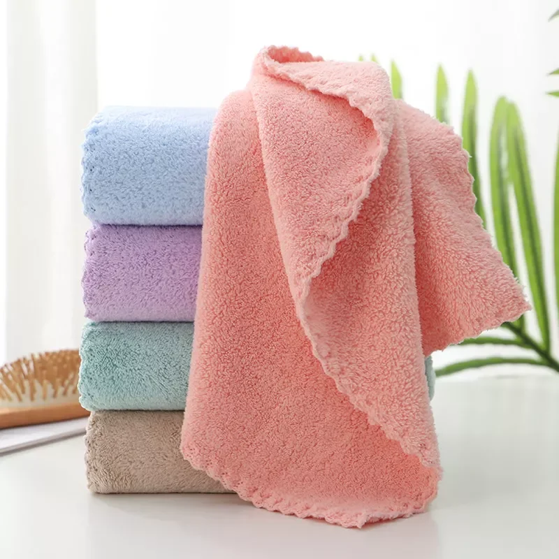 

1PC 35*75cm Towel Coral Velvet Towel Strong Water Absorbing Soft Face Washing Towels Soft Absorbent Face Bath Towel Set