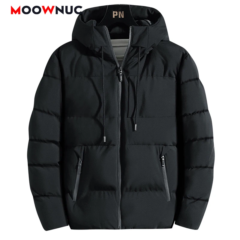 Fashion Parkas Male Thick Winter Overcoat Men's Casual Jacket Hat Warm Long Windbreaker 2022 Classic Windproof Business Hombre