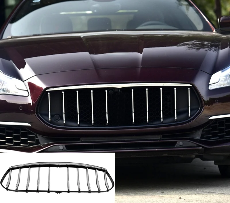 

For Maserati Quattroporte 2017 Front Bumper ABS Grille Electroplating Grille Suitable For Chrome Plating Hood Grill