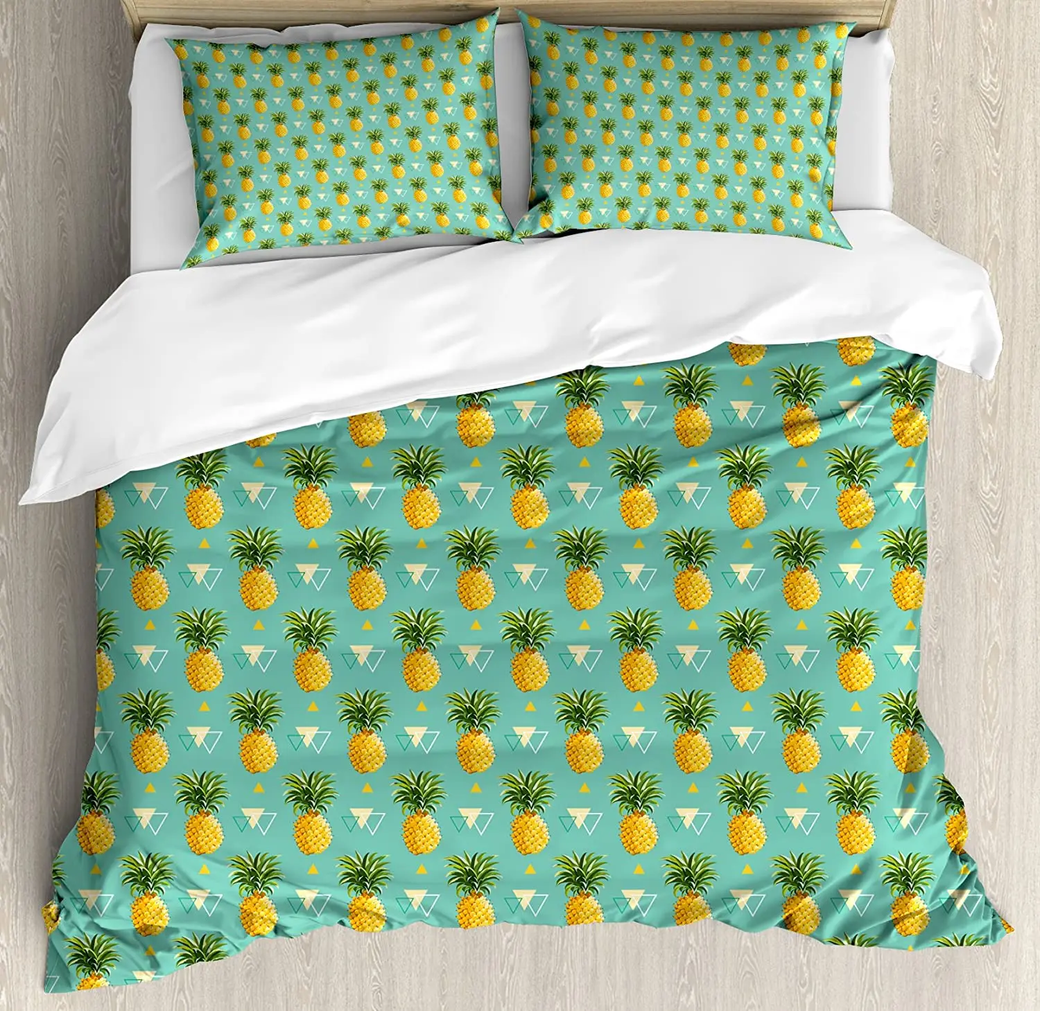 

Pineapple Bedding Set Geometric Hipster Design Tropical Cli 3pcs Duvet Cover Set Bed Set Quilt Cover Pillow Case Comforter Cover