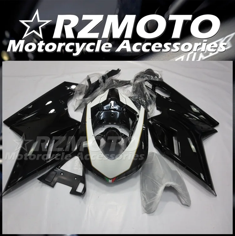 

New ABS Motorcycle Fairings Kits Fit For Ducati 848 1098 1198 2007 2008 2009 2010 2011 2012 07 08 09 10 11 12 Black White