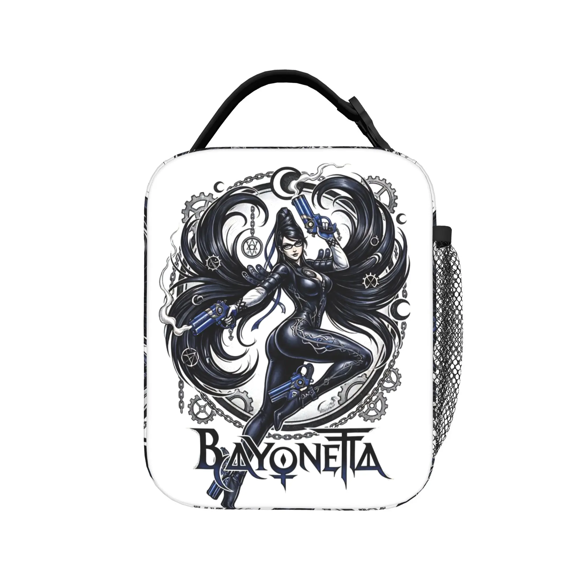 Фото Стильная термосумка для обеда Bayonettas Stylish Witch, многоразовая, портативная сумка-контейнер для еды, ланч-бокс, сумка-бенто. №2